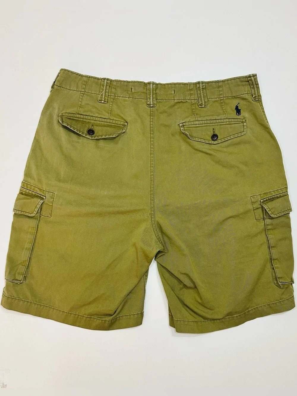 Polo Ralph Lauren Olive Drab Cargo Shorts Men 35 Relaxed Fit Military Utility